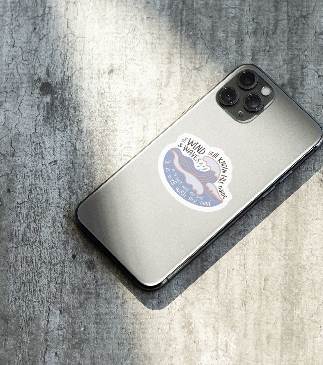 The Wind and the Waves Still Know His Name Matt Laminated Vinyl Stickers  Ink of Faith